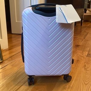 Nordstrom Chevron Pink 20” spinner luggage